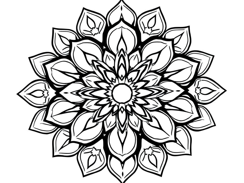 Preview of Mandala in herz-form