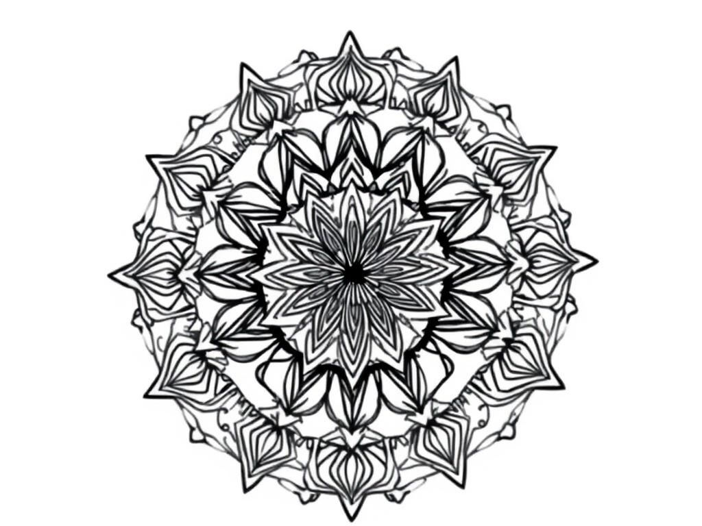 Mandala Coloring Page