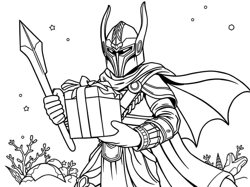 mandolorian bringing gifts
