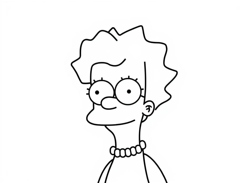 Marge with a wide head