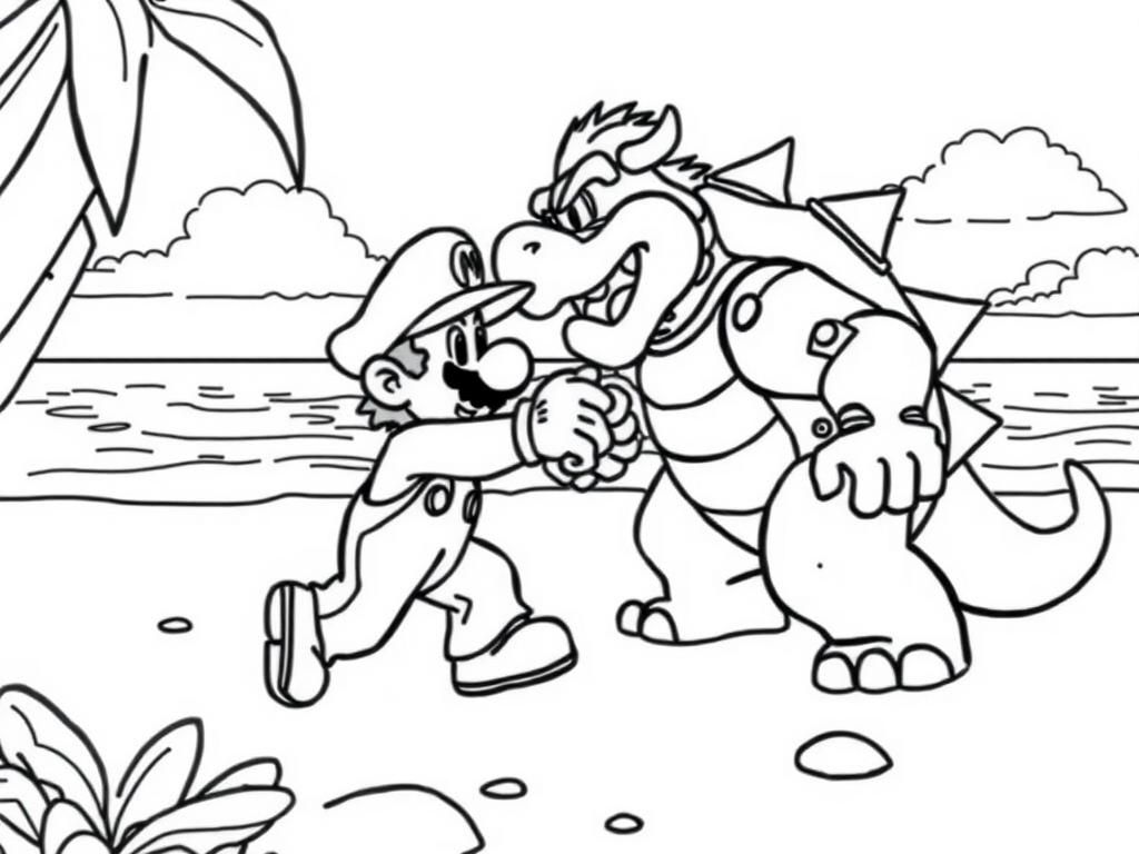 Tropical Animals Coloring Page