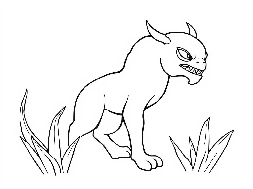 Monster Coloring Page
