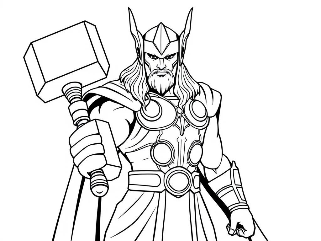 Preview of marvel thor with hammer