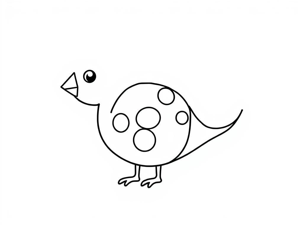 Bird Coloring Page: Simple, Creative Fun for Kids and Adults