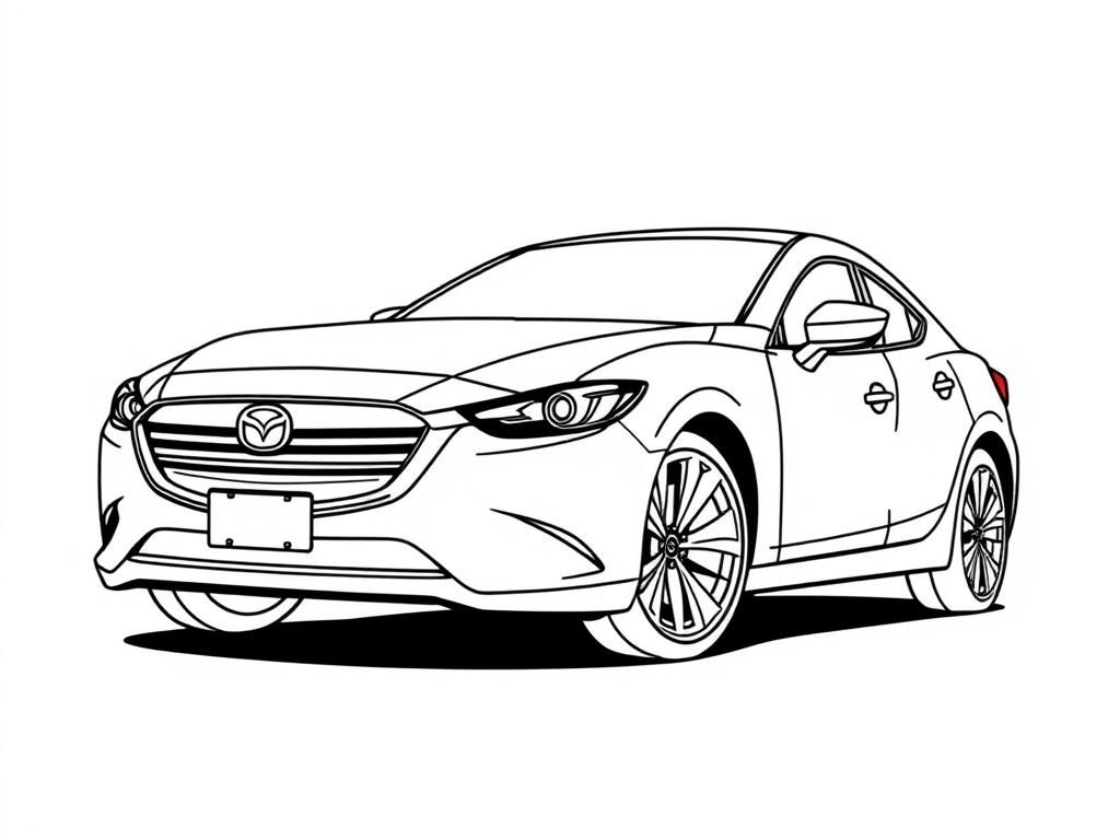 Automotive Coloring Page