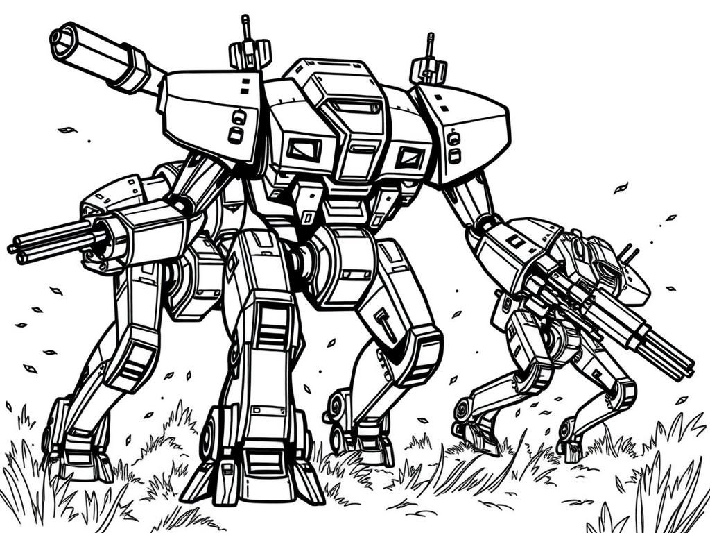 Robots Coloring Page
