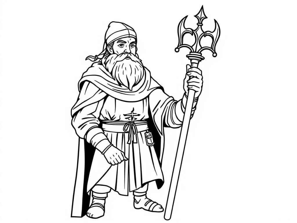 Neptune Coloring Page