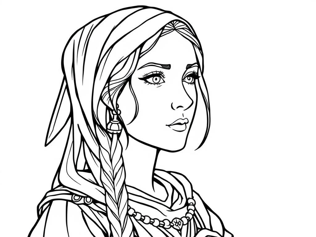 Portrait Coloring Page