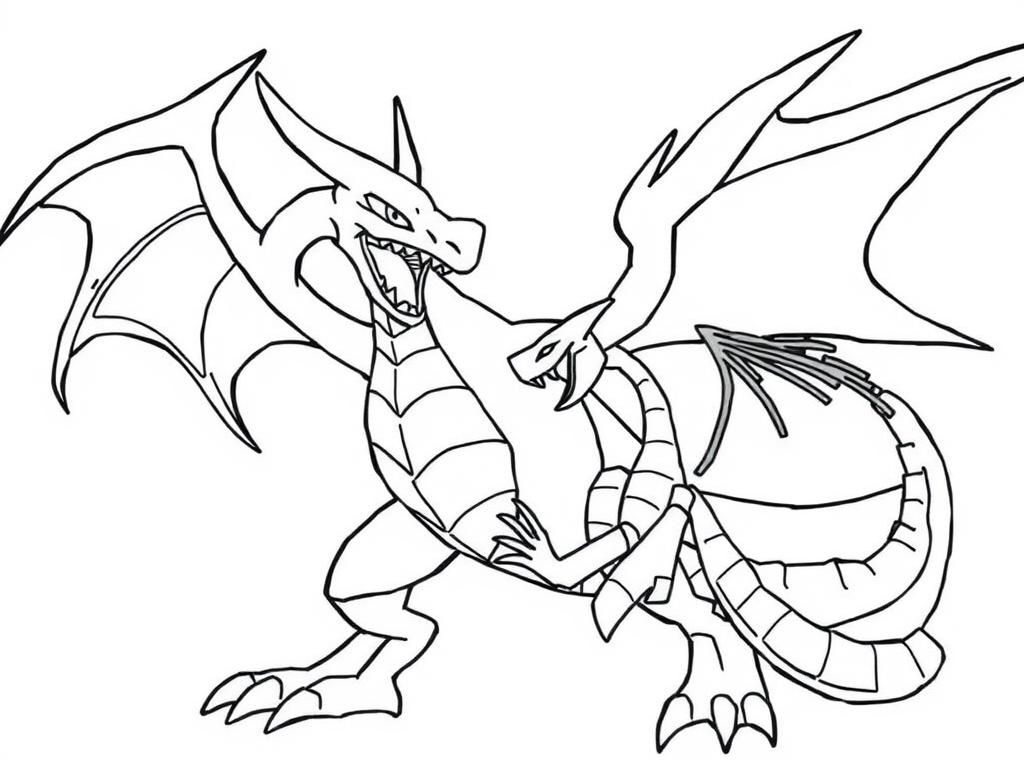 Mega Rayquaza fighting a mega charazardx