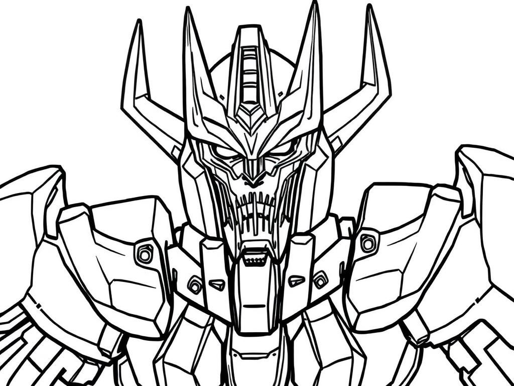 megatron transformers coloring page