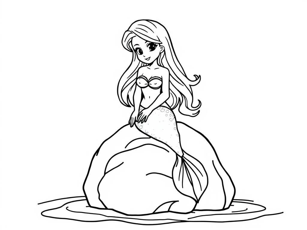 Mermaid Coloring Page