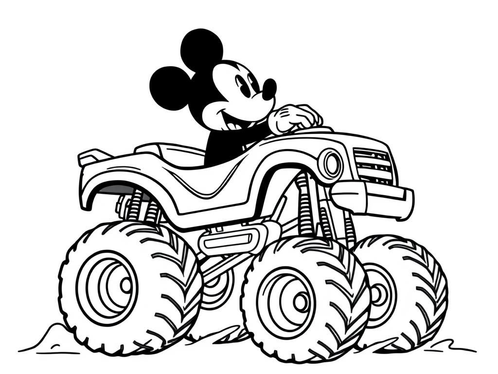 Preview of Mickey driving monster truck