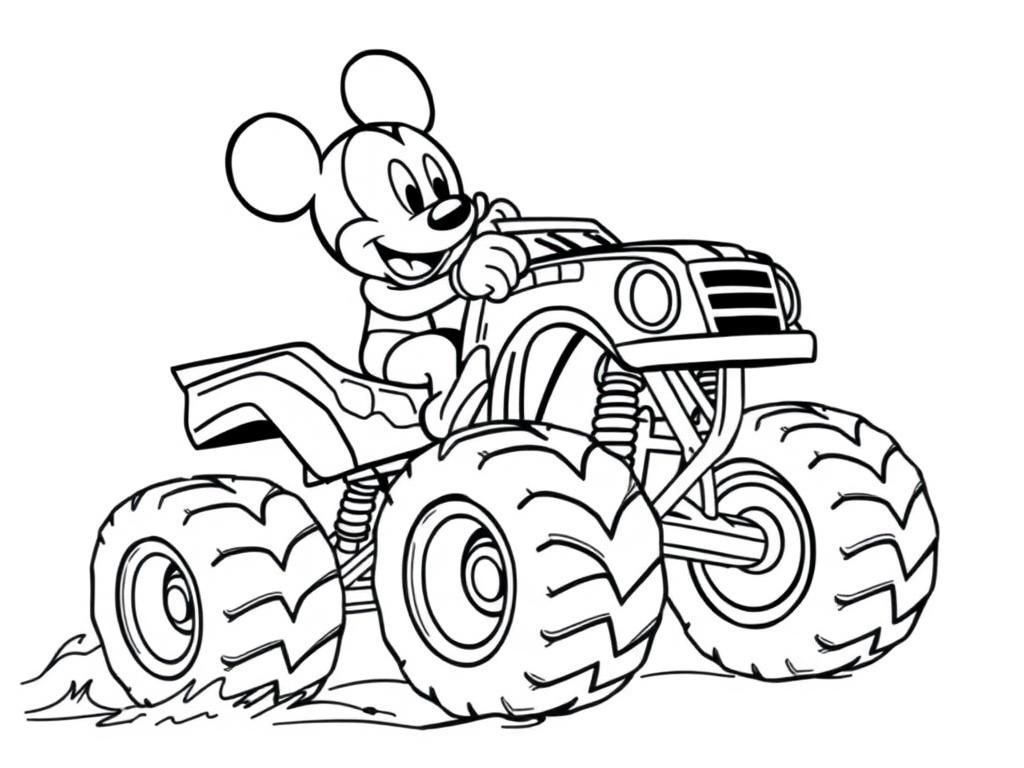 Preview of Mickey driving monster truck