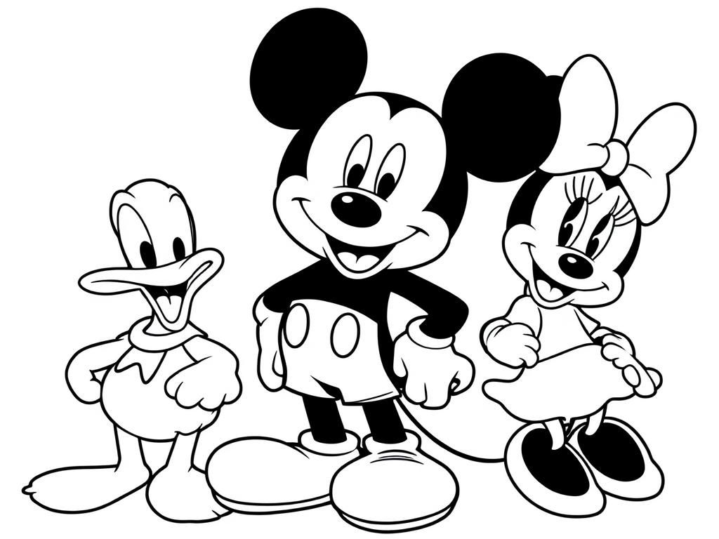 Disney Friends Coloring Page