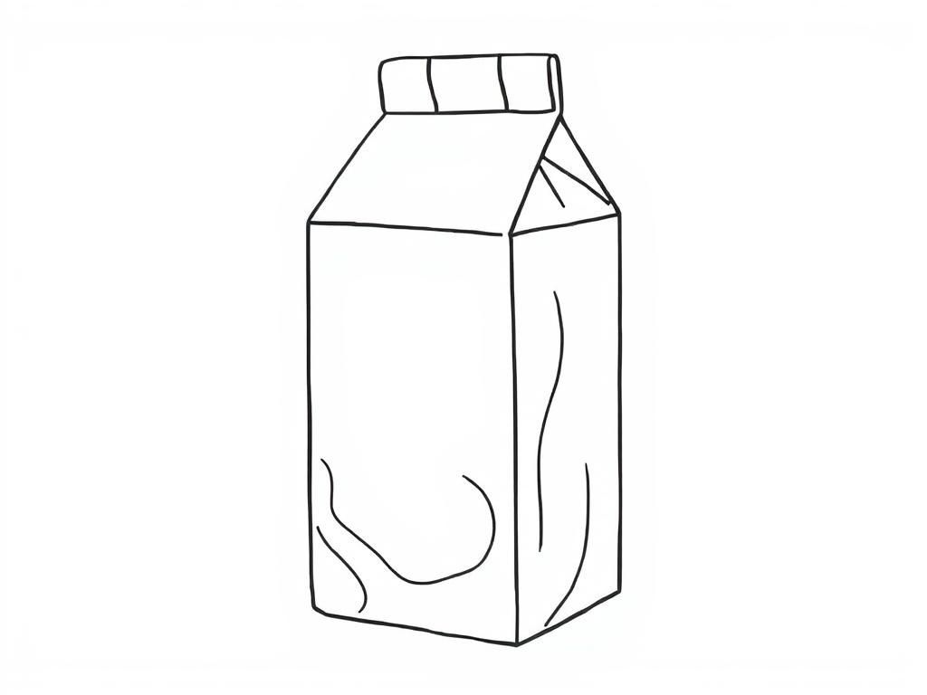 Milk Carton Coloring Page
