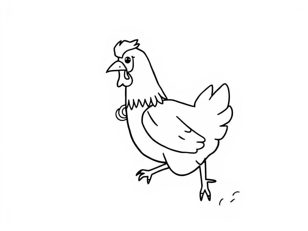 Minecraft chicken jockey - Free Printable Coloring Page