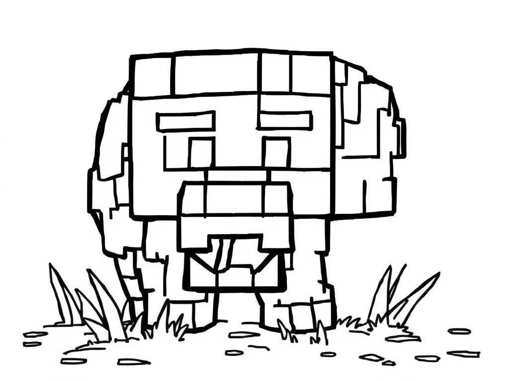minecraft movie - Free Printable Coloring Page