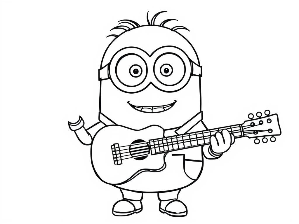 minion that plays guitar