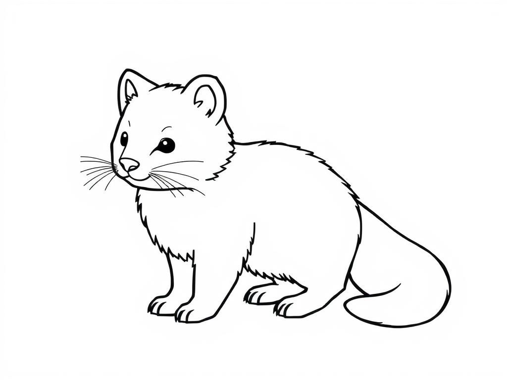 Mink - Free Printable Coloring Page