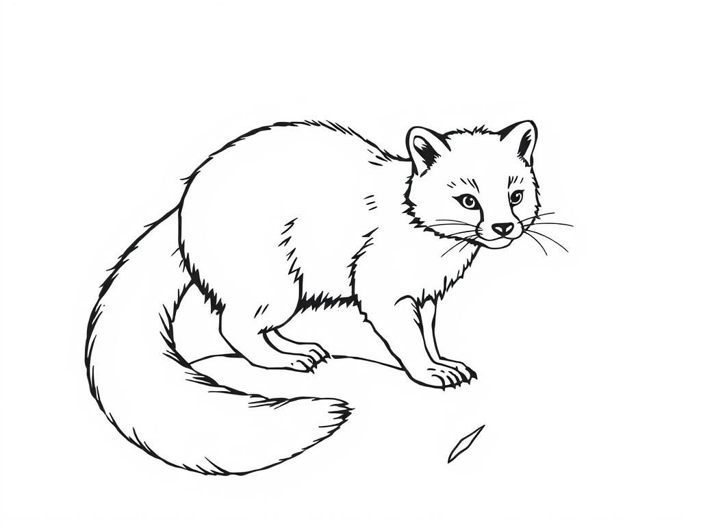 Asian-Fox Coloring Page