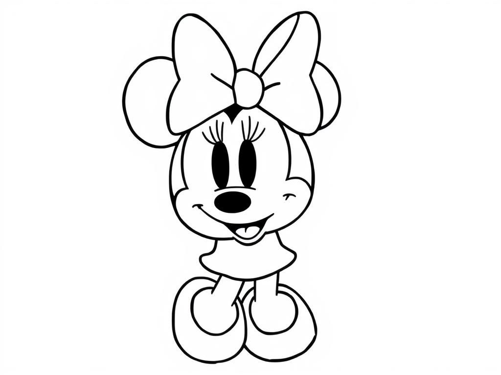 Minnie Mouse Coloring Page