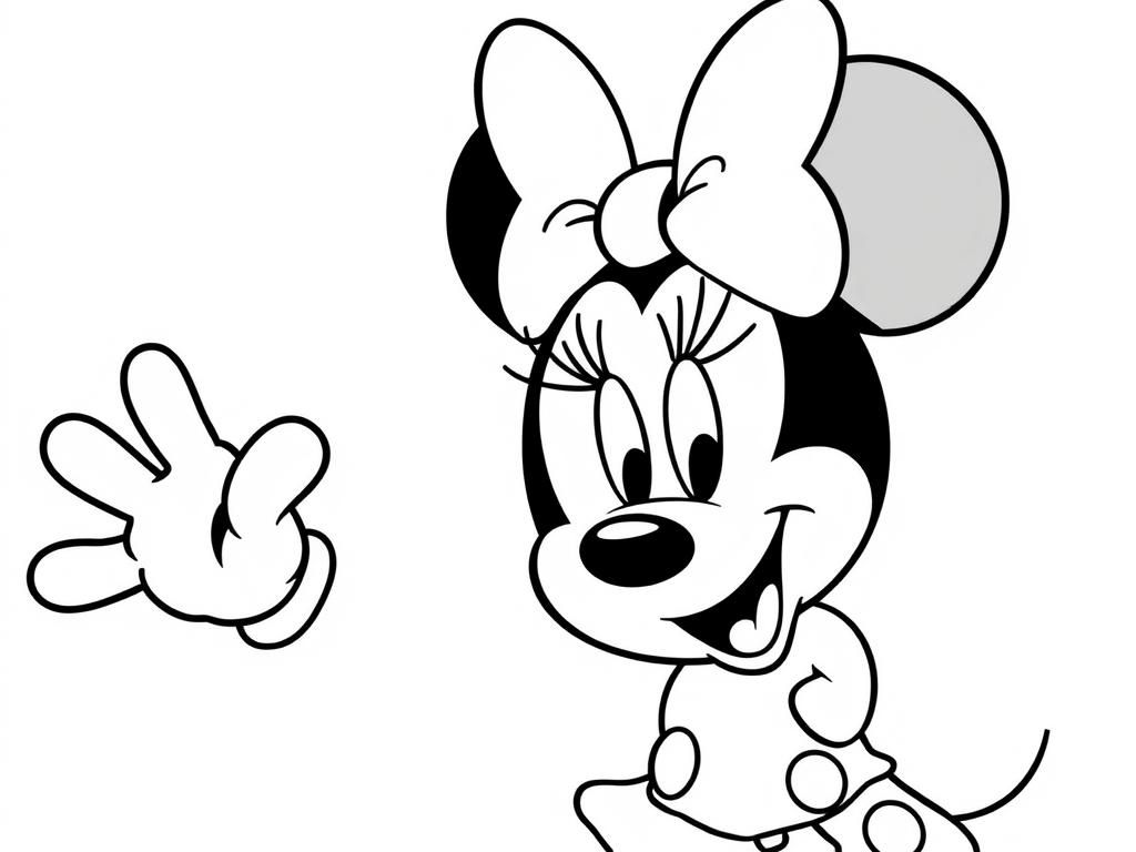 Minnie Mouse Coloring Page