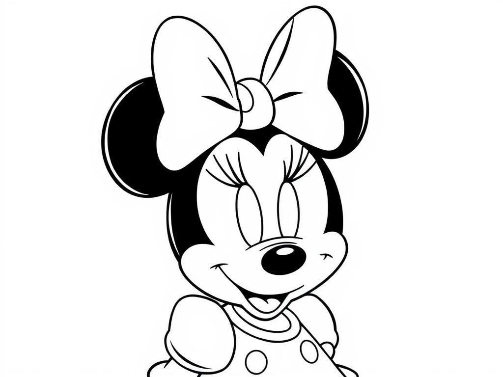 Minnie Mouse Coloring Page
