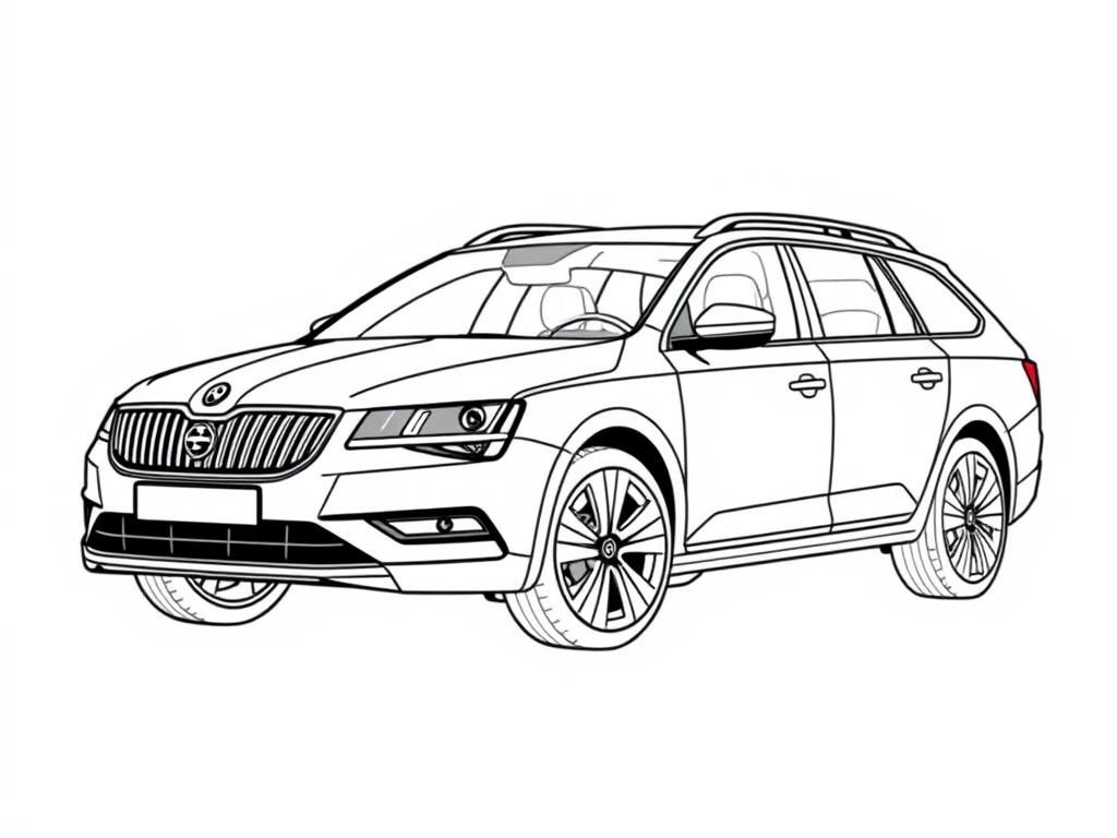 Preview of Mix between Skoda Enyaq and Volvo V70 Classic 2015