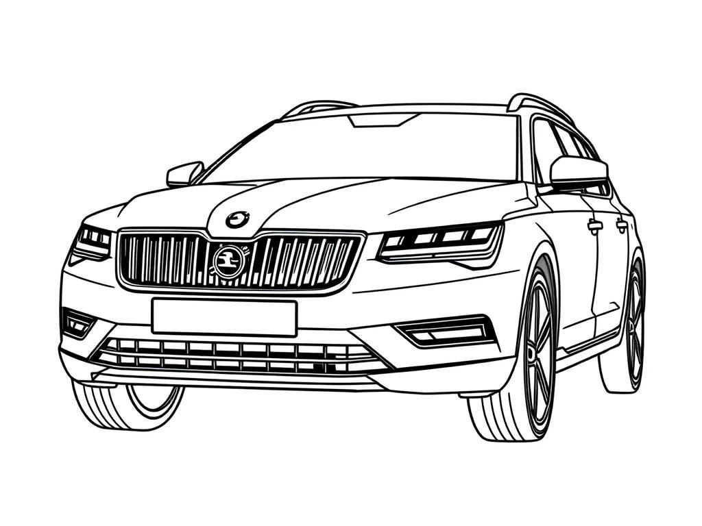 Preview of Mix between Skoda Enyaq and Volvo V70 Classic 2015