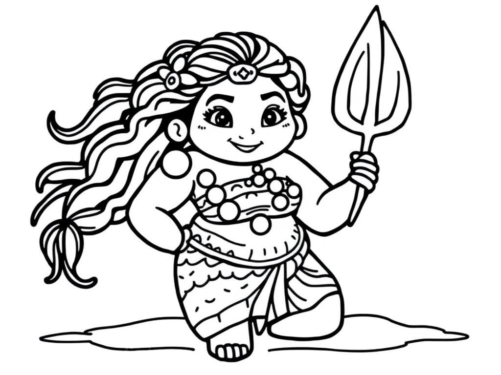 Mermaid Coloring Page