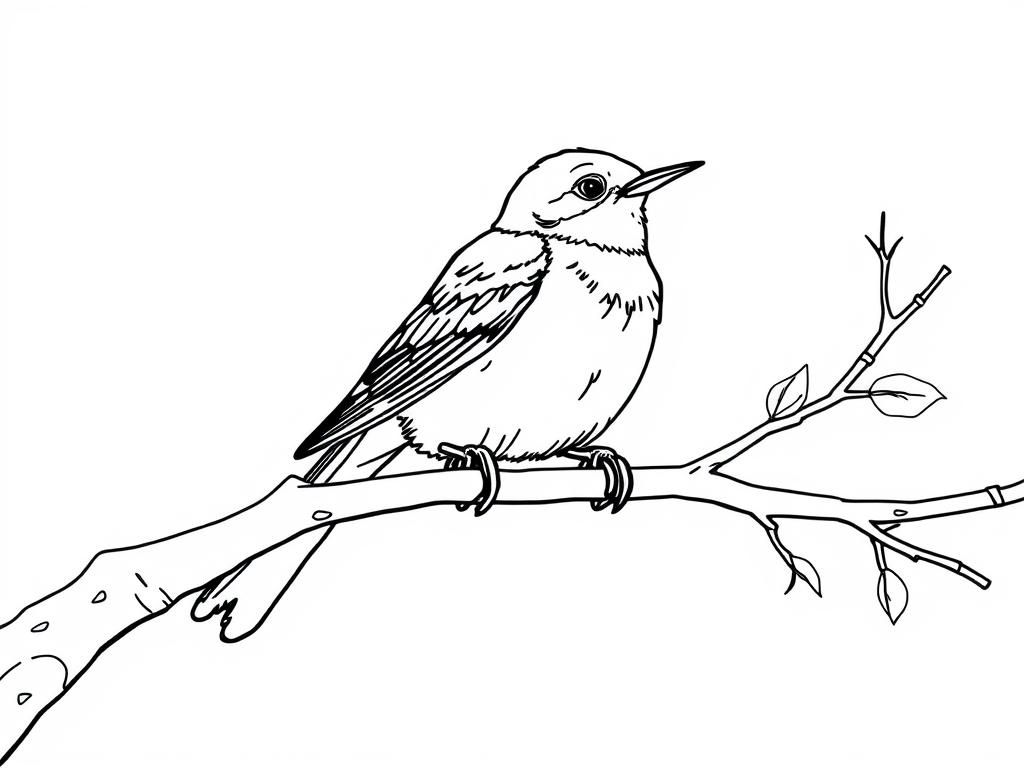 Mockingbird on a branch