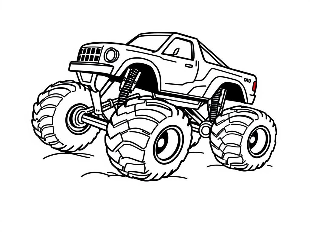 Monster Truck Coloring Page