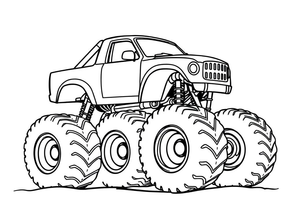 Monster Truck Coloring Page