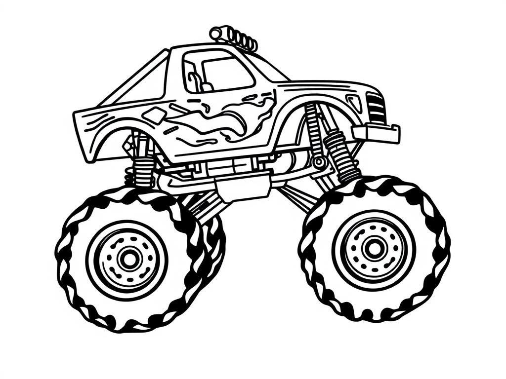 Monster Truck Coloring Page
