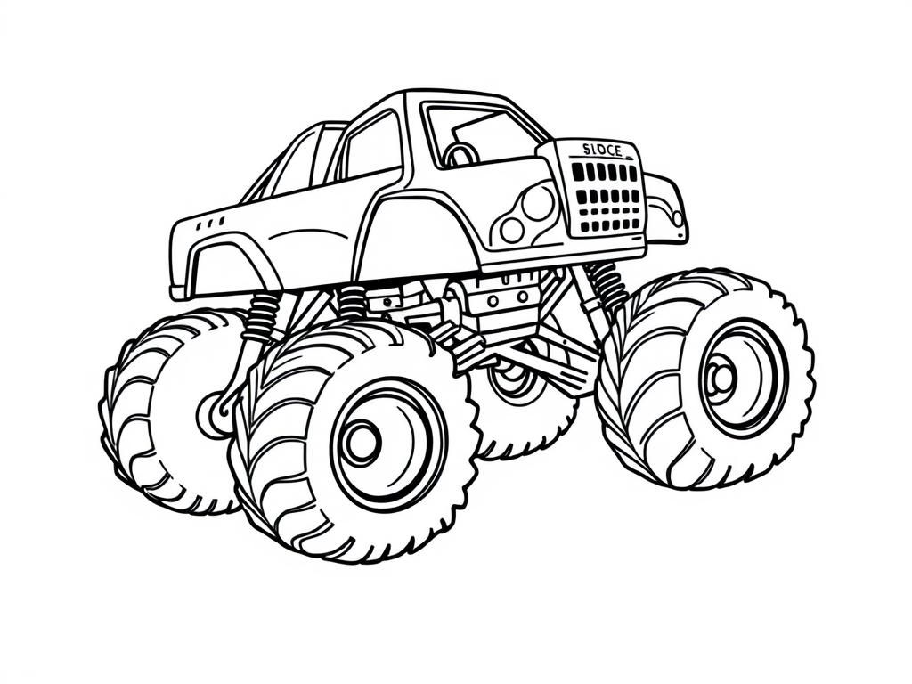 Monster Truck Coloring Page
