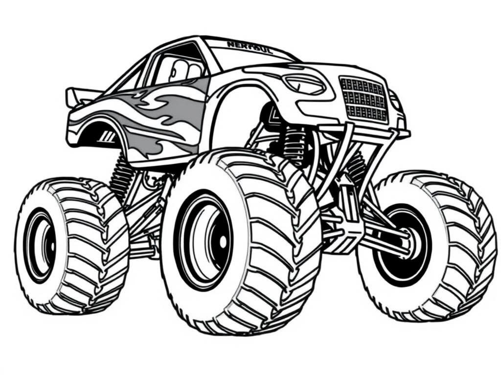 Monster Truck Coloring Page