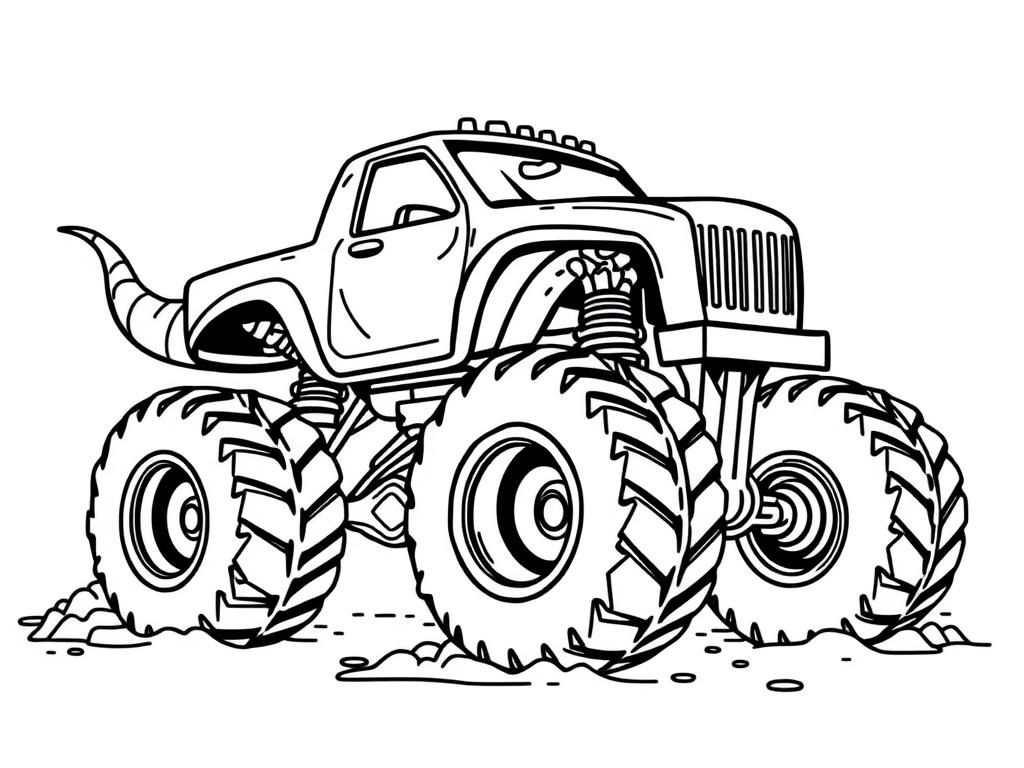 Monster Truck Coloring Page