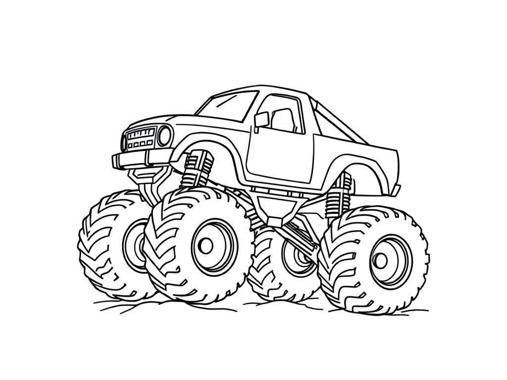 Monster Truck Coloring Page