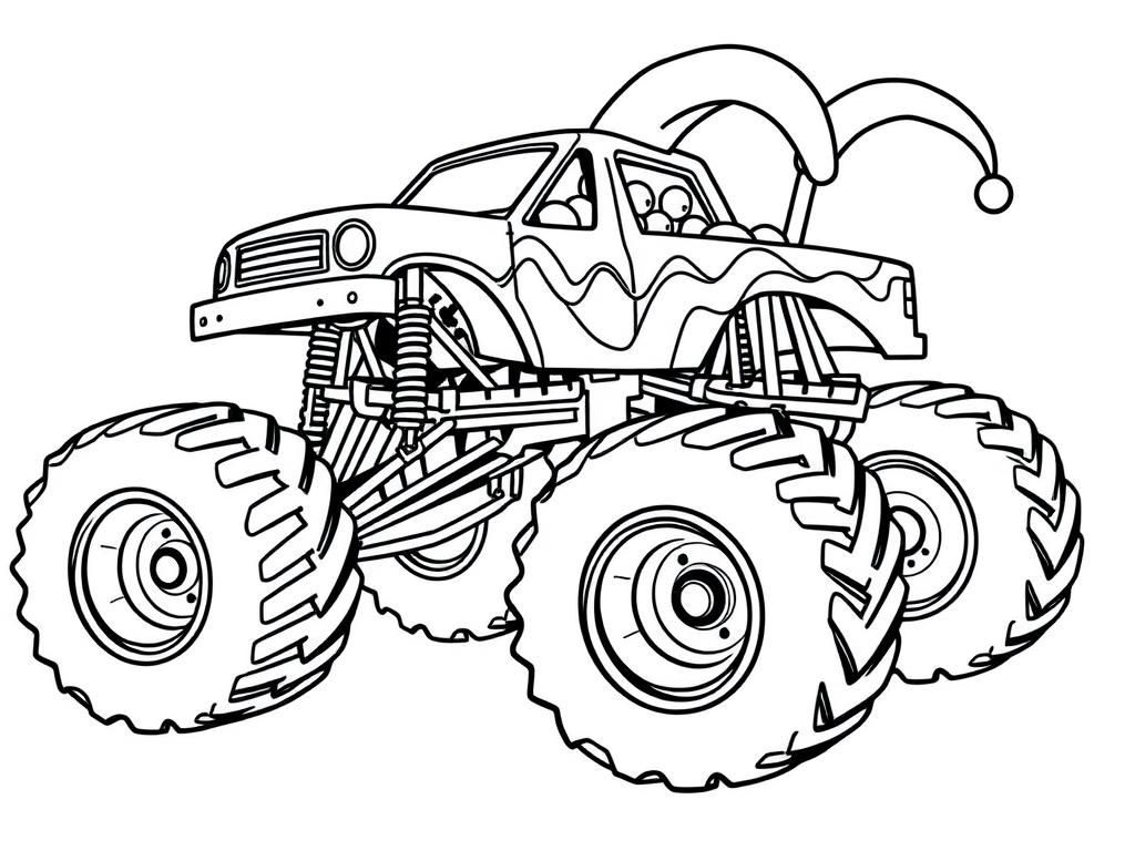 Monster Truck Coloring Page