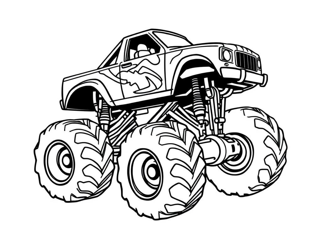 Monster Truck Coloring Page