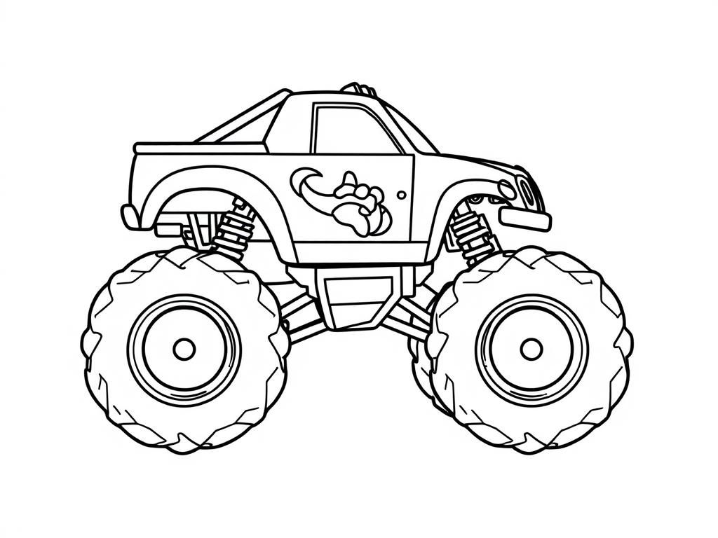 Monster Truck Coloring Page