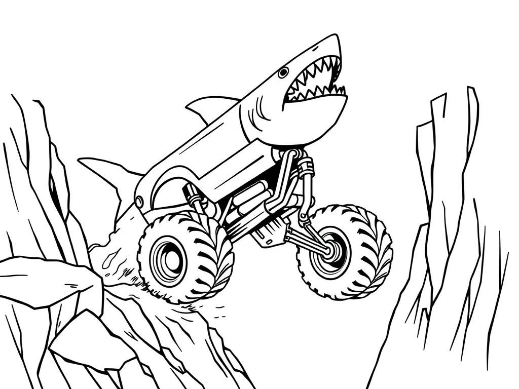 Monster Truck Coloring Page