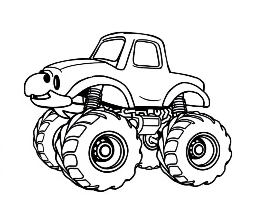Monster Truck Coloring Page