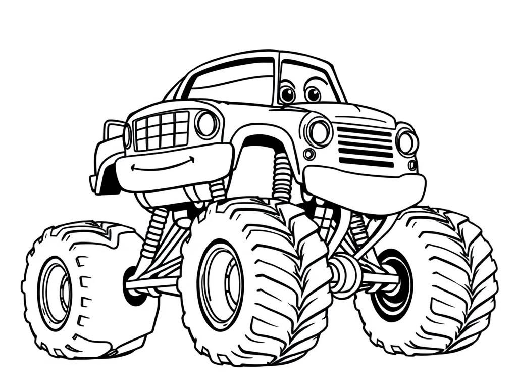 Monster Truck Coloring Page
