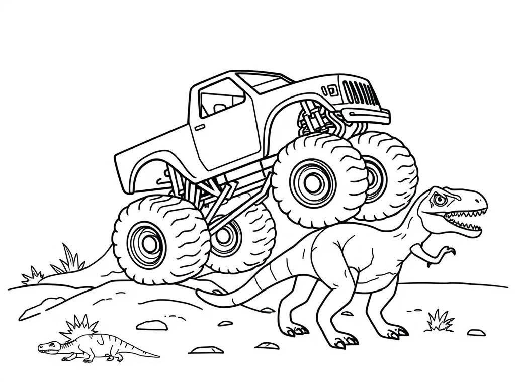 Dinosaur Coloring Page for Kids