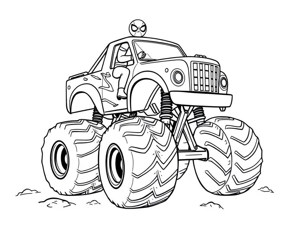 Monster Truck Coloring Page