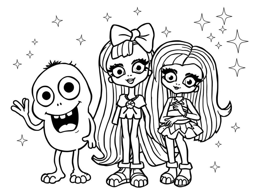 monsters inc with monster high and sparkles