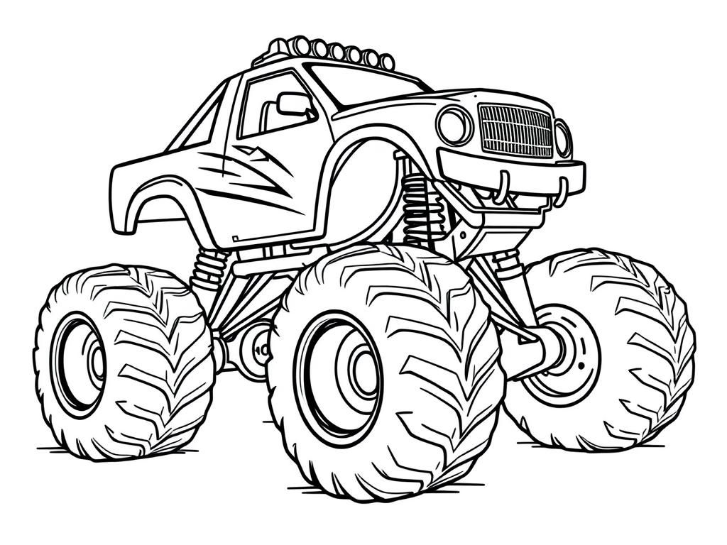 Monstertruck with big wheels