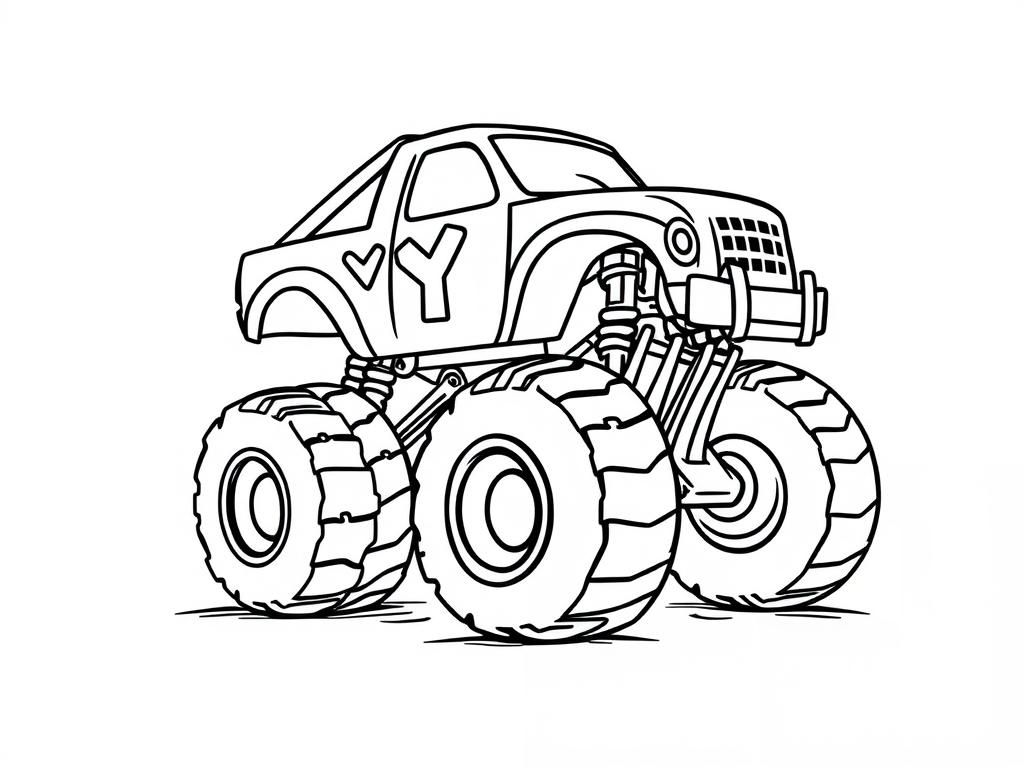 Monstertruck with letters Y