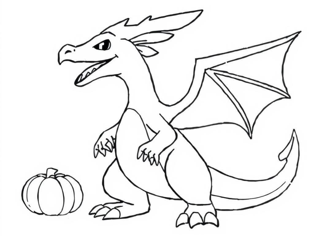 Dragons Coloring Page